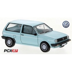 VW Polo II version coach "Fox" bleu turquoise clair (1985) - Gamme PCX87