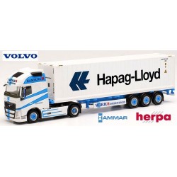 Volvo FH XL '20 + semi-remorque Hammar Porte container 40' "Hapag Lloyd"