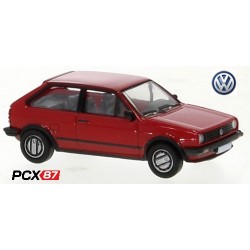 VW Polo II version coupé (1985) rouge - Gamme PCX87