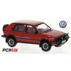 VW Golf II Country (1989) 5 Portes rouge - Gamme PCX87