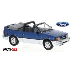 Ford Escort MK IV cabrriolet (1986) bleu et gris métallisé - Gamme PCX87