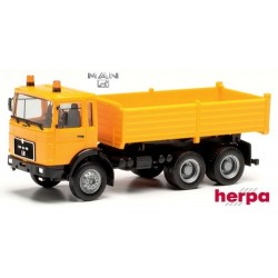 Man F90 camion benne orange - série éco