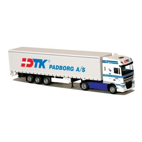 Daf XF 105 SSC + semi-rqe tautliner DTK Padborg (DK)