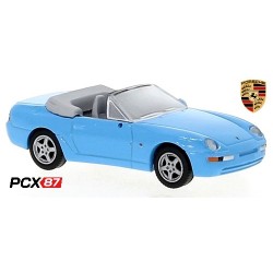Porsche 968 cabriolet ouvert bleu clair (1991) - Gamme PCX87