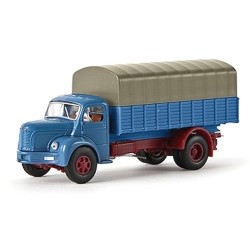 Berliet GLR8 camion bâché bleu clair