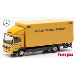 MB Atego '04 camion fourgon avec hayon "Leonhard Weiss - Schleiftechnik - Profilia"
