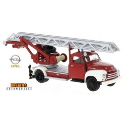 Opel Blitz 1,9 t camion échelle pompiers DL 18 (1952) rouge à ailes blanches