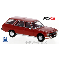 Peugeot 504 Break rouge (1978) - Gamme PCX87
