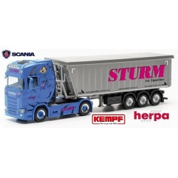Scania CS 20 ND + semi-remorque benne kempf "Sturm"