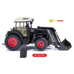 Tracteur agricole Claas Arion 640 avec godet de chargement