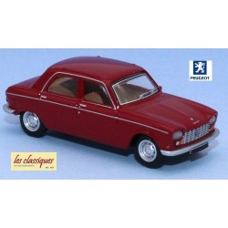 Peugeot 204 berline 4 portes (1968) rouge rubis