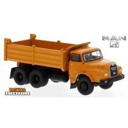 MAN 26.280 DHAK camion benne 6x6 (1972) orange à châssis noir
