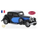 Bugatti Type 57 "Galibier" (1934) bleu et noire - modèle en résine
