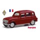 Renault 4L berline rouge vin