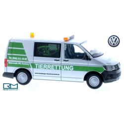 VW T6 fourgon mi-vitré "Tierrettung Hamburg" (service protection animale)