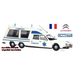 Citroen CX ambulance Tissier (1980) "F Breton" (France) - série très imitée