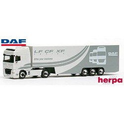 Daf 95 XF SSC + semi-remorque fourgon carénée ""LF - CF - XF - Drive Your Business" (Promotionnel Daf)