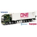 Volvo FH GL' 20  6x2 + semi-remorque Hammar Porte container 40' "One -Ancotrans"
