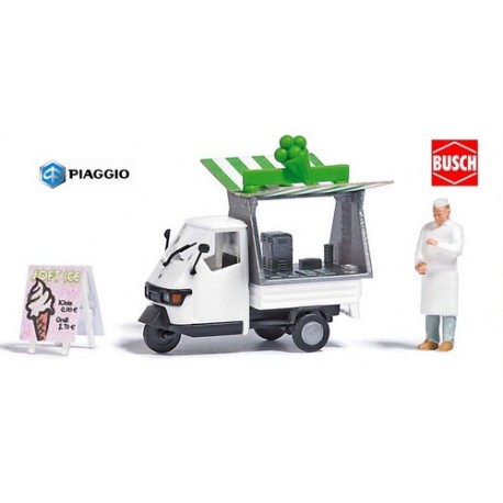 Piaggio Ape 50 marchand de glace (véhicule - figurineet accessoires)