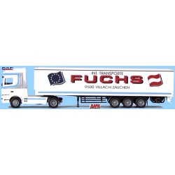 Daf 95 SSC + semi-remorque bâchée "Fuchs International Transporte" (Austria)