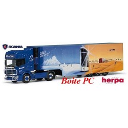 Scania 4er TL + semi-remorque Safeliner frigorifique "Wirtz - Eigo Transport" - PC