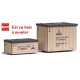 Set de 2 grosses caisses en bois pour le transport de machines outils "Deutz AG Köln"