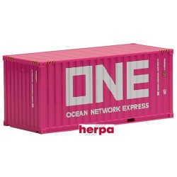 Container 20' crénelé rose "ONE"