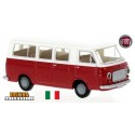 Fiat 238 minibus (1966) rouge et blanc