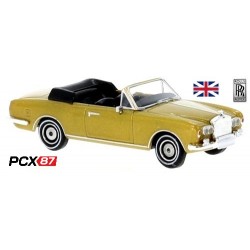 Rolls Royce Corniche cabriolet ouvert (1971) jaune or métallisé - Gamme PCX87
