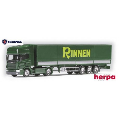 Scania 4er TL  "530" caréné + semi-remorque bâchée "Rinnen"