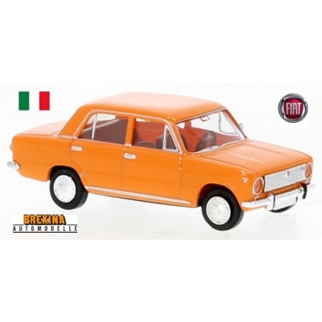 Fiat 124 berline (1966) orange