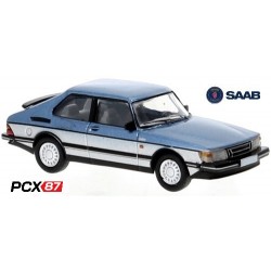 Saab 900 Turbo (1986) bleu et gris métallisé - Gamme PCX87