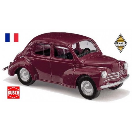 Renault 4cv (1947) rouge bordeaux