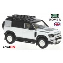 Land Rover Defender 110 (2020) blanc à toit noir (avec échelle et galerie) - Gamme PCX87