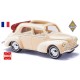 Renault 4cv (1954) découvrable ouverte beige