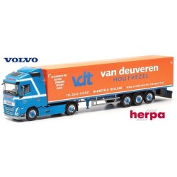 Volvo FH GL '20 + semi-remorque benne à fond mouvant "Van Deuveren" (NL)