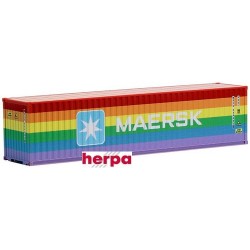 Container 40' HigCub crénelé "Rainbow Maersk" - nouvelle immatriculation