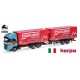 Iveco S-Way LNG camion + remorque Porte caisses fourgon "Gruber" (Italie)