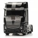 MB Actros Giga' 18 Tracteur solo caréné "Edition 3" noir à bandes grises et noires