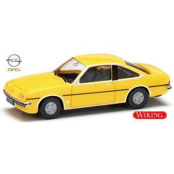 Opel Manta B coupé (197() jaune (nouveau modèle chez Wiking)