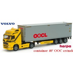 Volvo FH XL 02 + semi-remorque Porte container 40' crénelé "OOCL" (NTK)