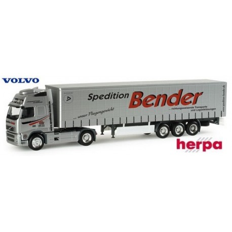 Volvo FH XL 02 + semi-remorque tautliner "Spedition Bender"