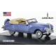 Lincoln Convertible ouvert 1941 bleu métallisé- aménagement crème
