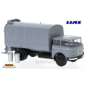 LIAZ 706 camion benne à ordures gris avec 2 poubelles (1970)