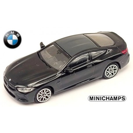 BMW M8 coupé (2019) noir métallisé à toit gris anthracite