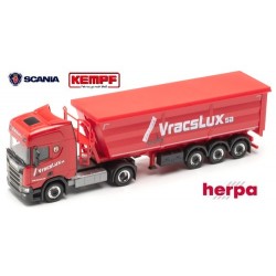 Scania CR 20 HD + semi-remorque benne Kempf à feraille "VracsLux" (Luxembourg)