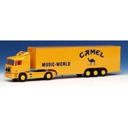 MAN F90 + semi-rqe fourgon carénée "Camel Music World"