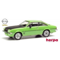 Opel Manta Coupé B (1975) vert signal à capot noir