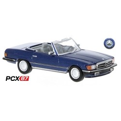 MB SL cabriolet ouvert (R107 - 1985)  bleu foncé - Gamme PCX 87