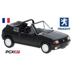 Peugeot 205 CT cabriolet ouvert (1986) noir onyx - Gamme PCX87